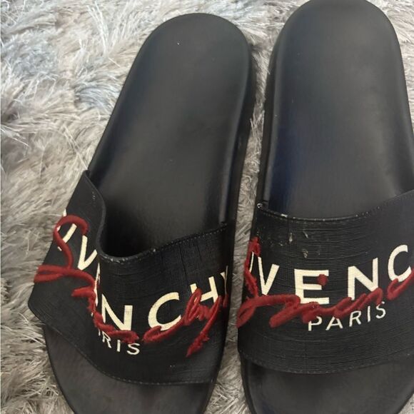 Givenchy logo slides unisex flats pool shoes flip flops slippers - Picture 2 of 10